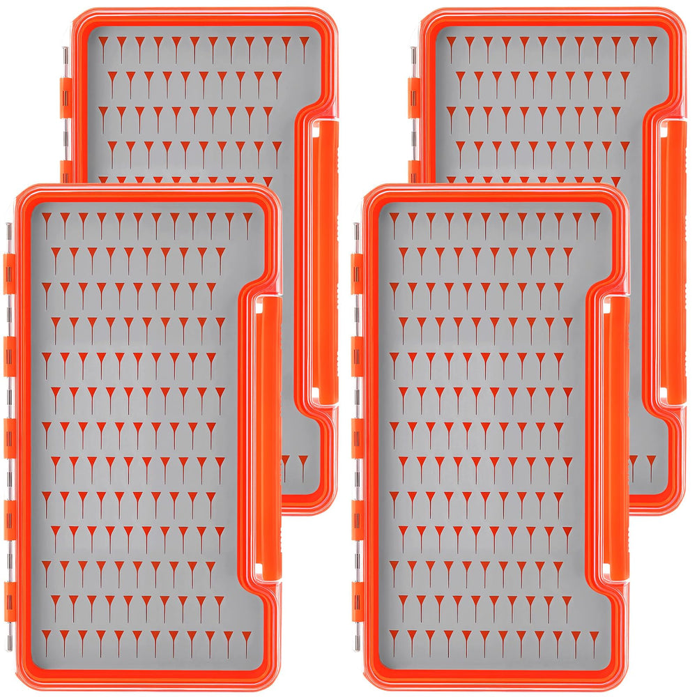 RoundFunny 4-pack gray fly boxes thumbnail