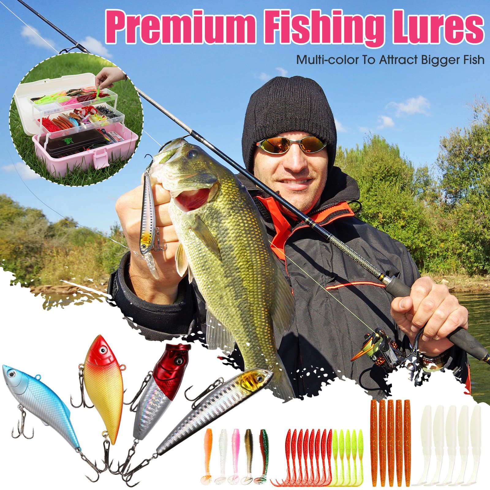 RoundFunny fish lip gripper closeup showing secure, safe handling on water.