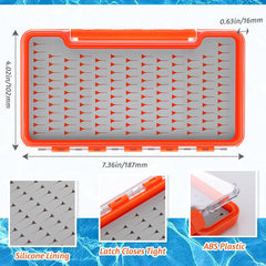 Fly boxes showing capacity of 134 flies