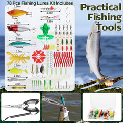 RoundFunny life-like lures simulate prey for variety in freshwater and saltwater.