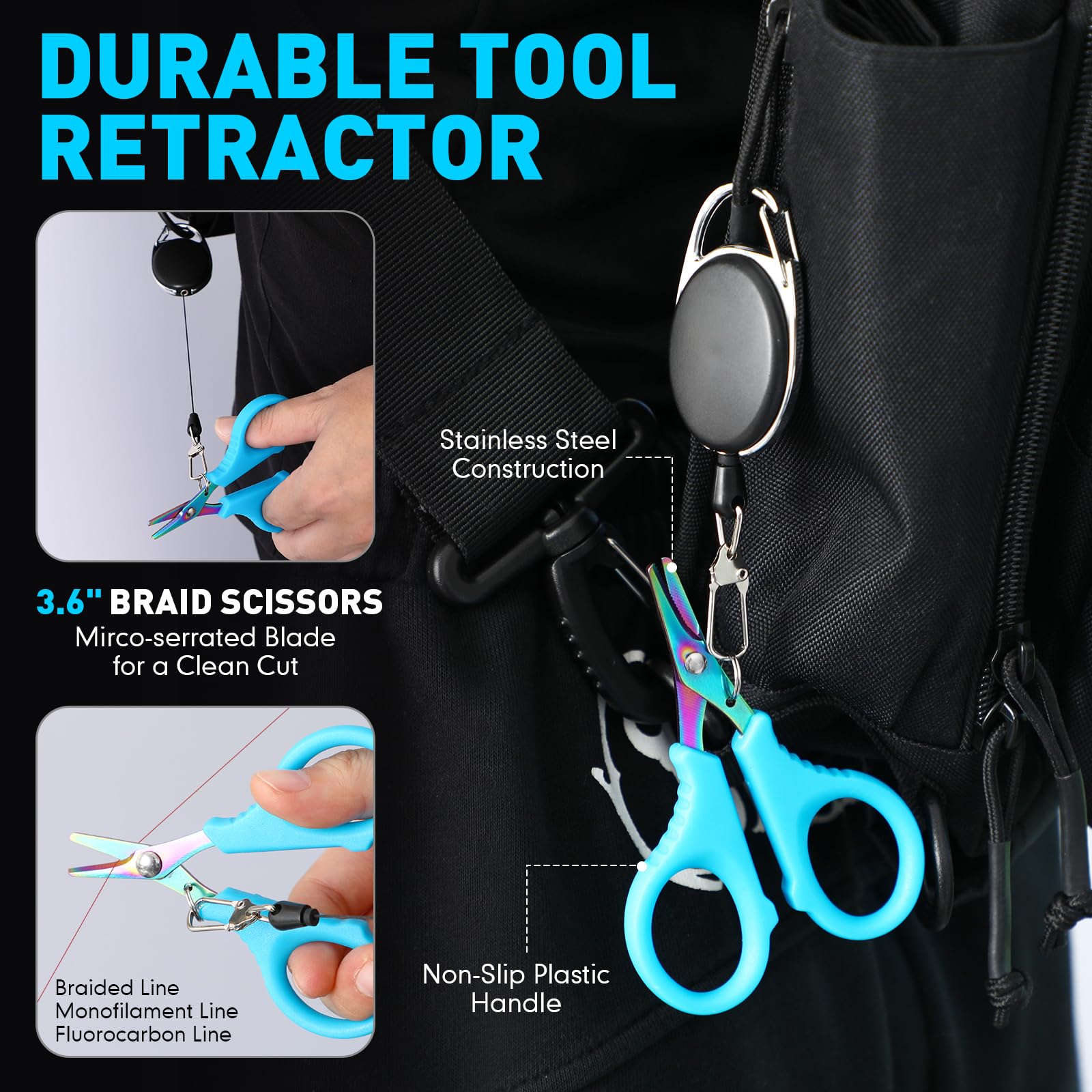 RoundFunny lip gripper image shows one-handed mouth clamp for steady handling.