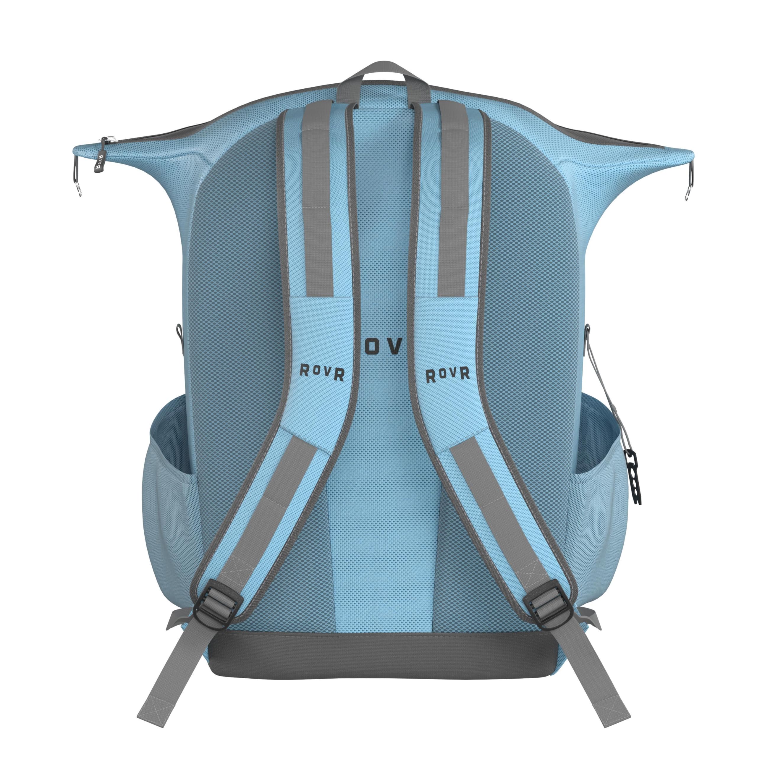 ROVR TravelR 24L backpack cooler capacity up to 24 cans and ice.