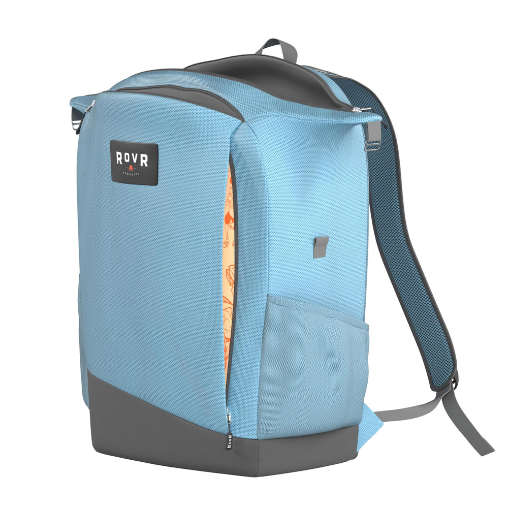 ROVR TravelR 24L backpack cooler interior with organized pockets.