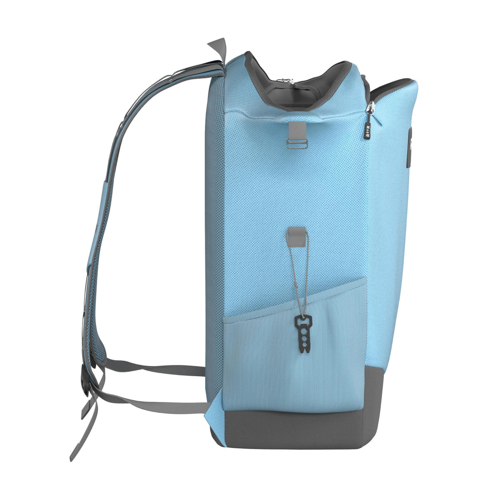 ROVR TravelR 24L backpack cooler padded shoulder straps for comfortable carry.