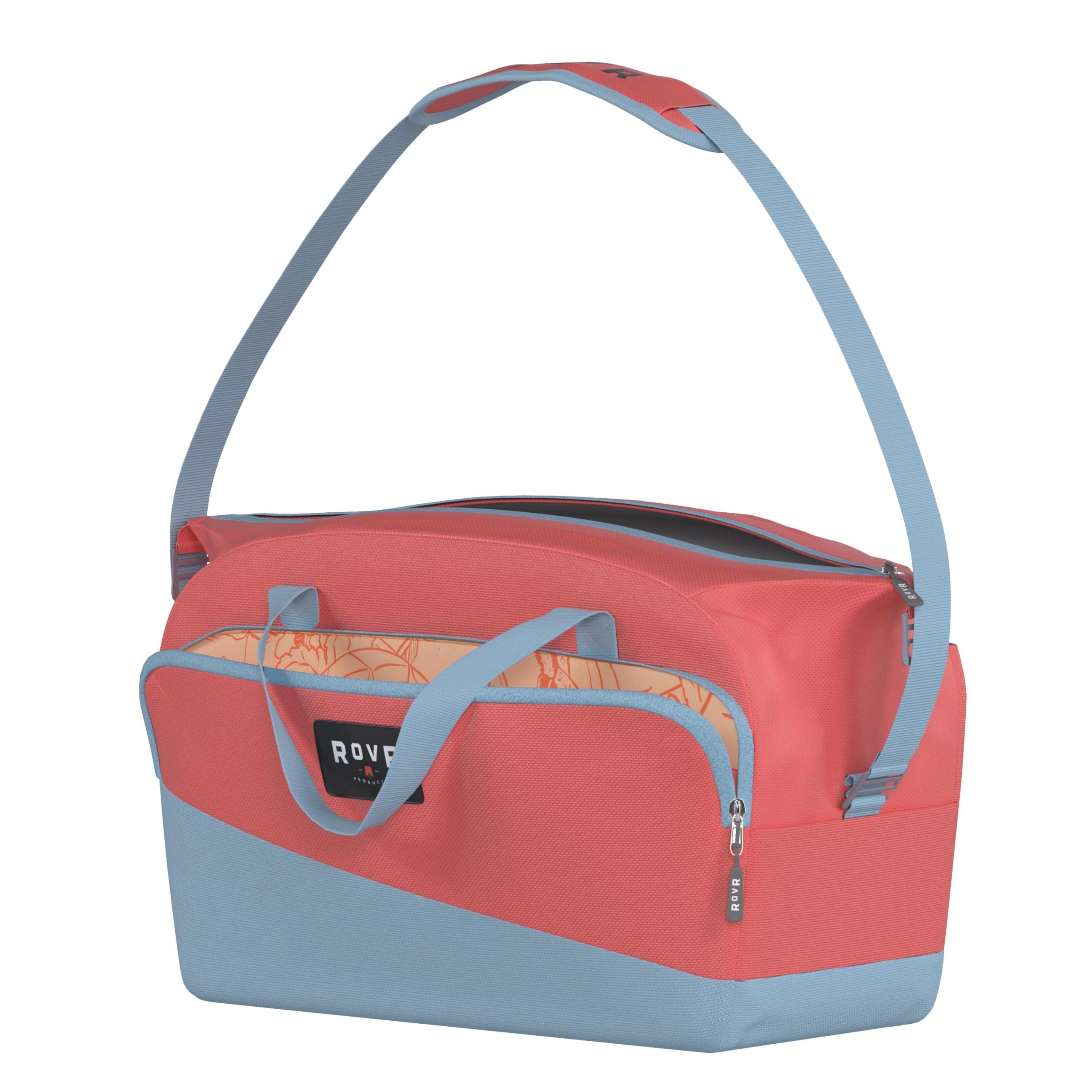 ROVR TravelR 36-can soft cooler duffel coral open-top access for easy loading