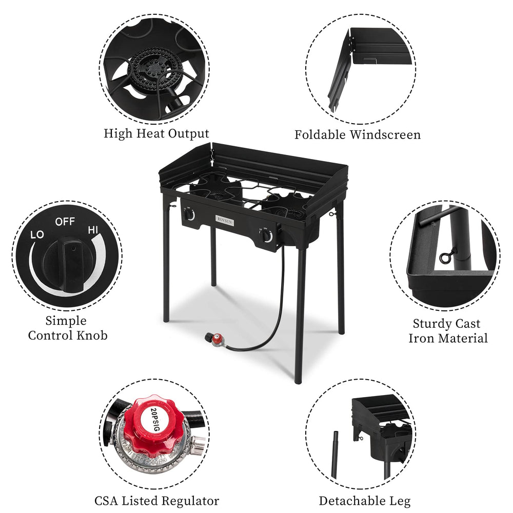 ROVSUN portable gas stove carrying bag keeps gear ready