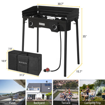 ROVSUN removable legs boost portability for camping and backyard use