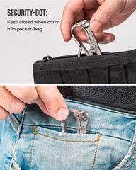 RovyVon U4 folding knife closed, compact EDC tool for everyday tasks.