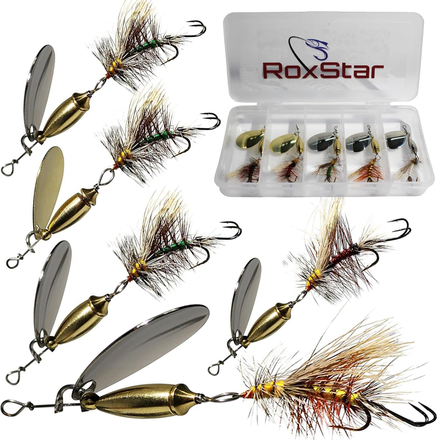RoxStar Fly Striker 1/8oz Series 2 front-angle view highlighting balanced design for longer casts.