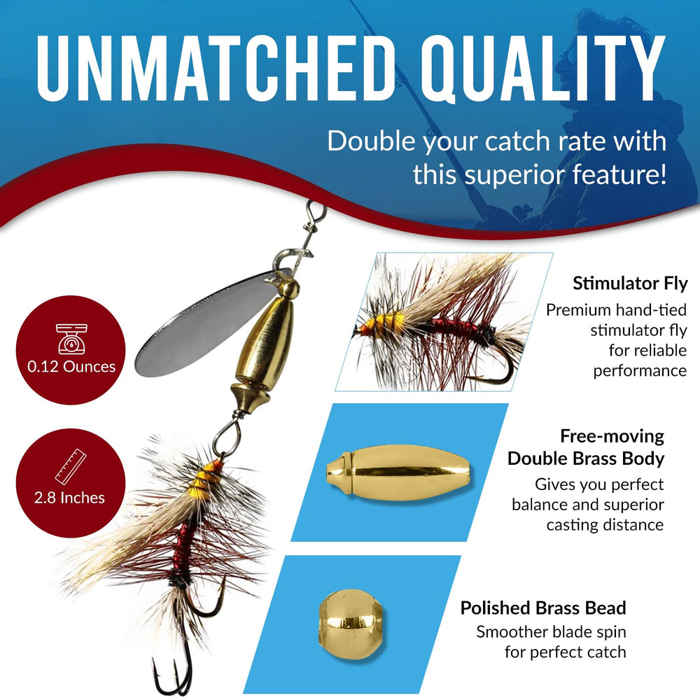 RoxStar Fly Striker 1/8oz Series 2 gold color for visibility and targeting species.