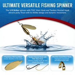RoxStar Fly Striker 1/8oz Series 2 tandem hook close-up for better hook sets.