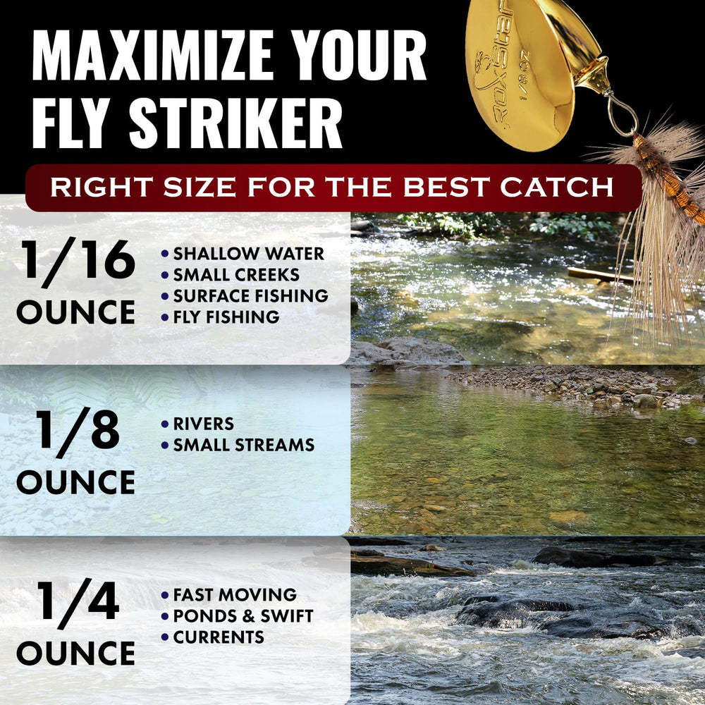 RoxStar Fly Striker on-water action shows reliable spin in moving water.