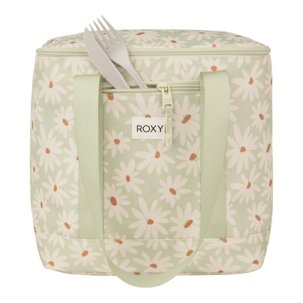 Front pocket detail on the Roxy cooler bag for small essentials.