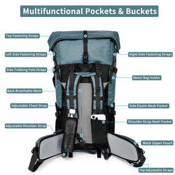 ROYAL MOUNTAIN lightweight design suits day trips and travel.