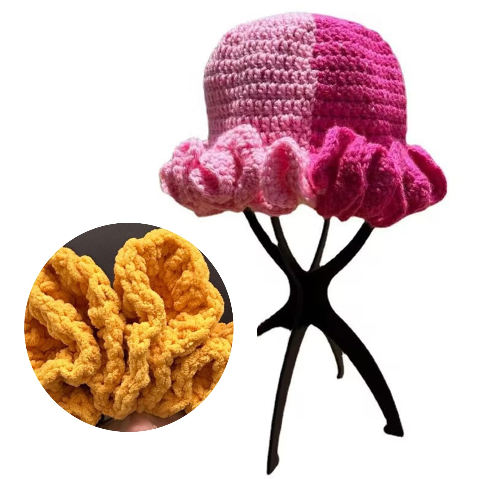 ROYALEAD hat with a ruffled brim adds carnival flair to outfits
