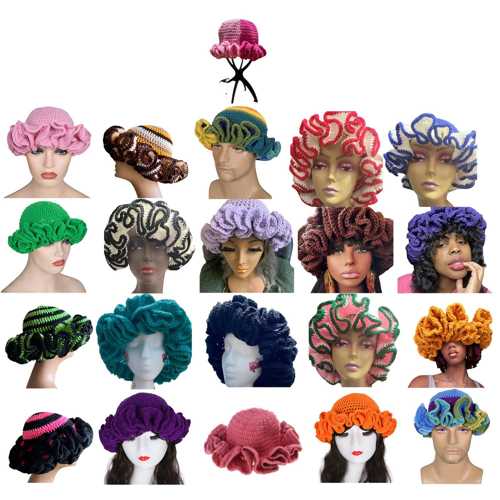 ROYALEAD statement knit hat enhances chilly-season outfits