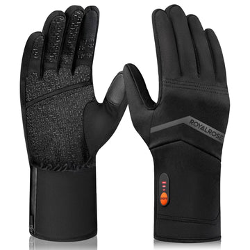 Royalrose heated gloves liners back-of-hand warmth for cold outdoor work