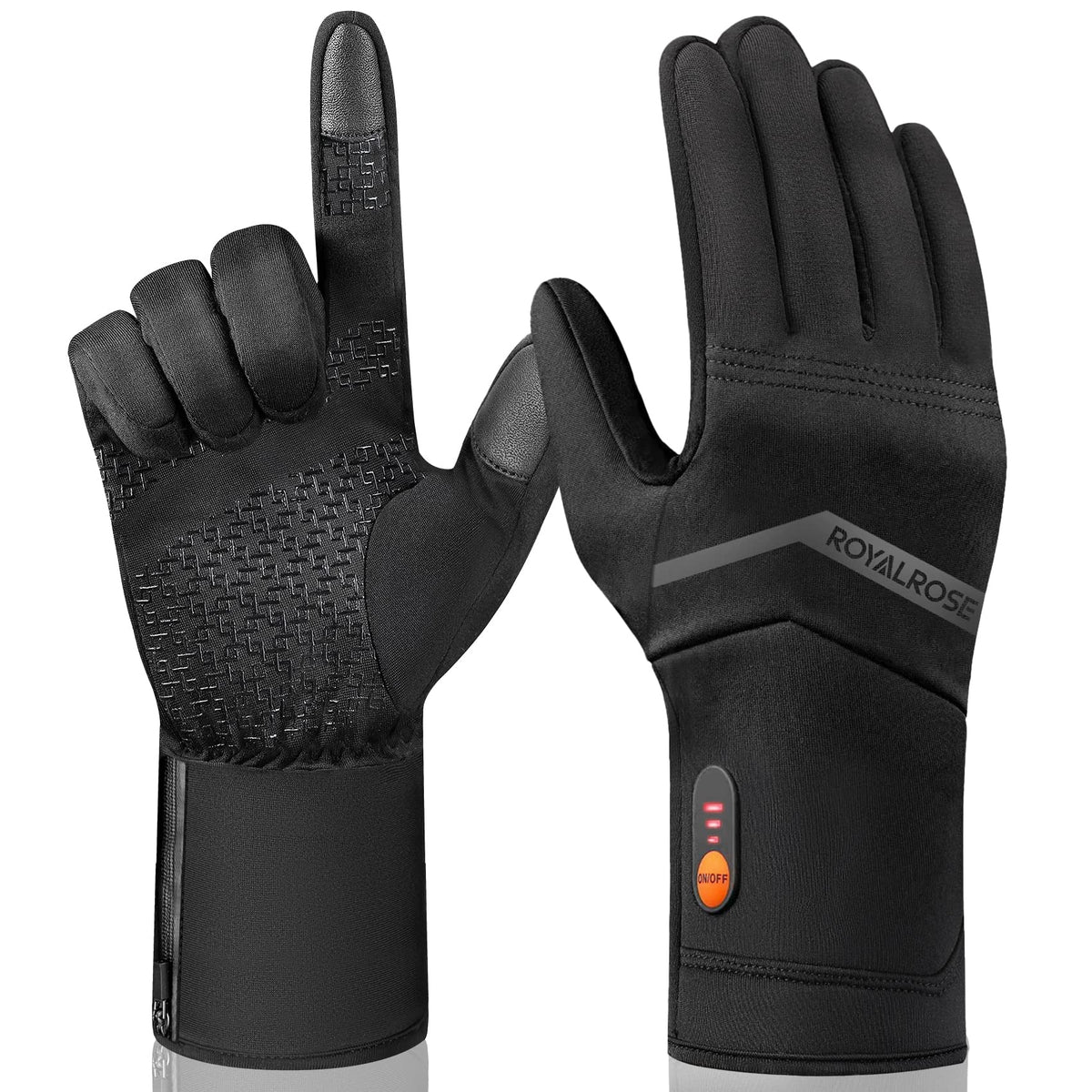 Royalrose heated gloves liners outer layer shields wind for cold weather