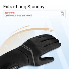 Royalrose heated gloves liners touchscreen-compatible fingertips allow device use in cold
