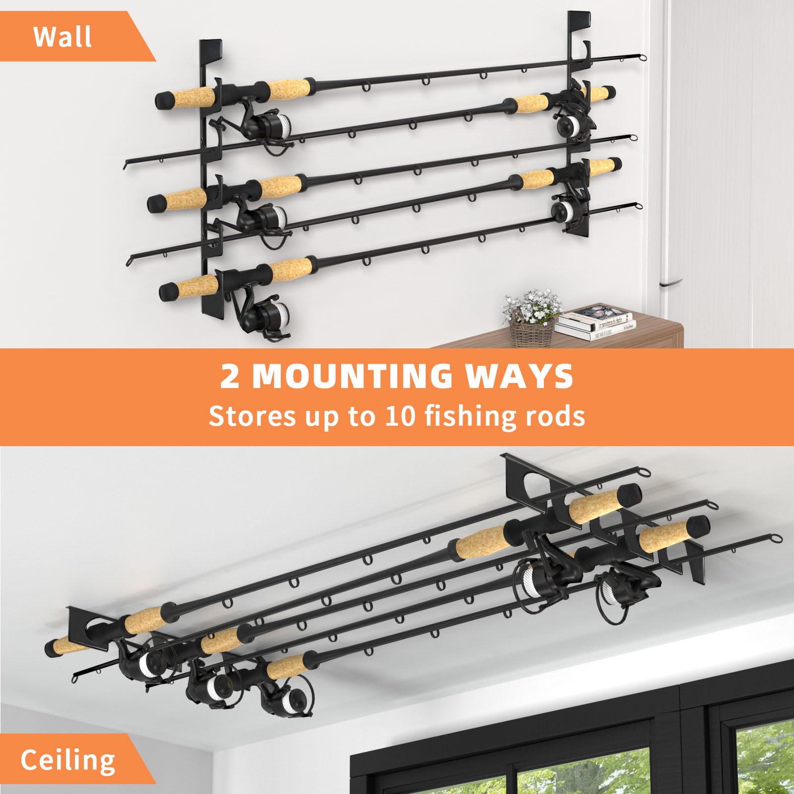 Gift-ready Roylvan rod holder set for fishing enthusiasts