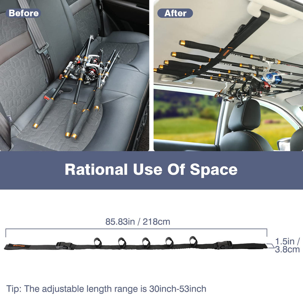 Adjustable length mechanism showing 30 to 54 inches