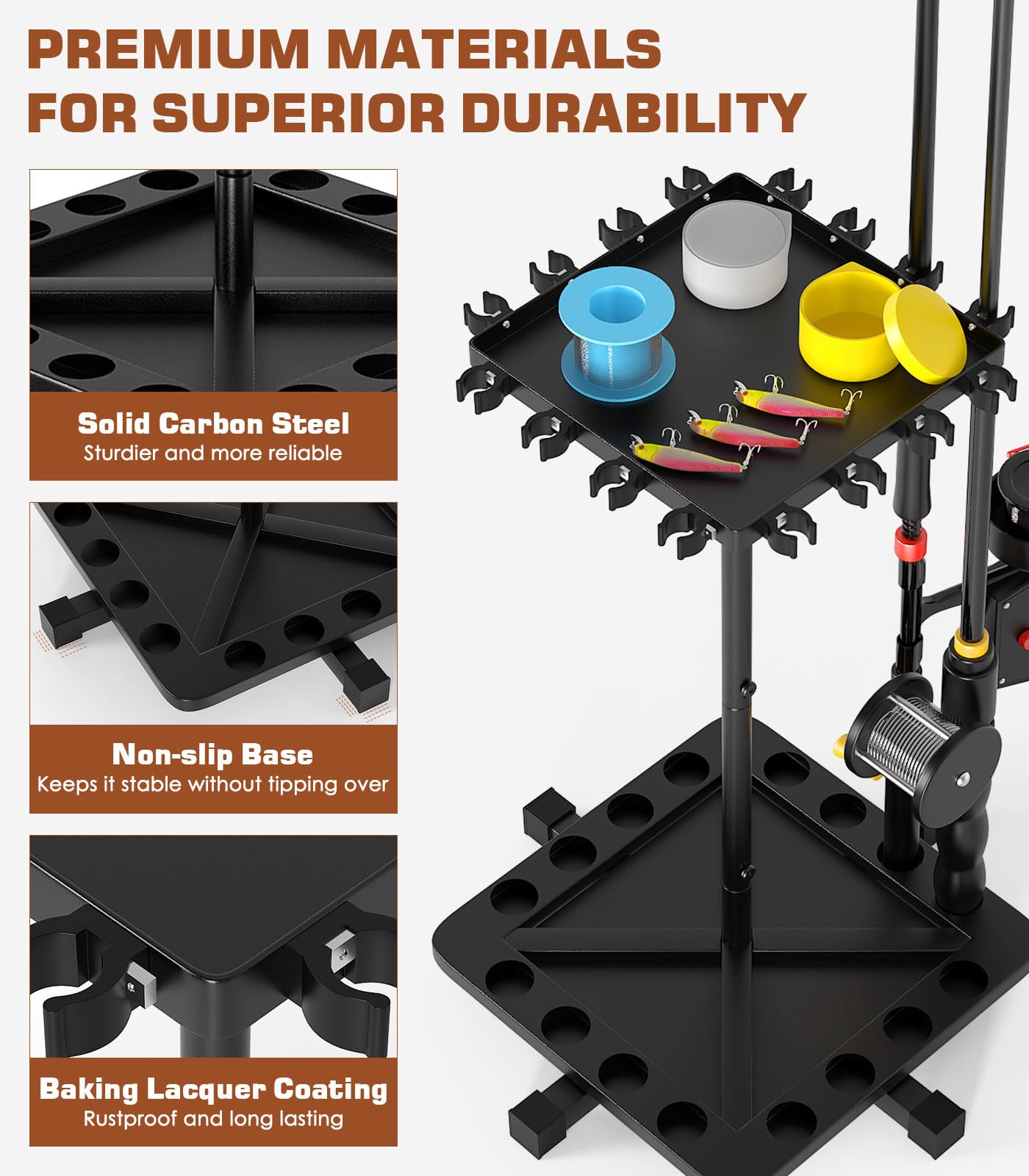 Easy installation with two screws shown