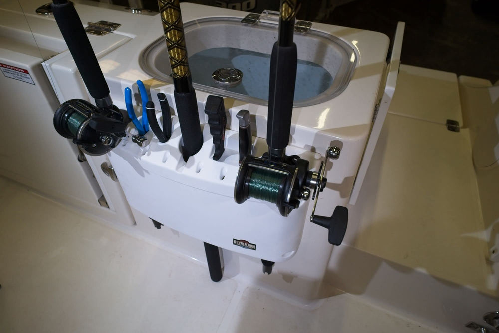 RPD Pro Series rod holder gray durable construction withstands marine conditions.