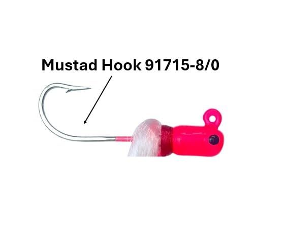 R&R Tackle Flarehawk jig head with airbrushed finish and UV coat for durable color