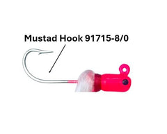 R&R Tackle Flarehawk jig head with airbrushed finish and UV coat for durable color