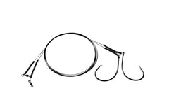 R&R Tackle Titanium Fishing Leaders with a 36-inch stainless steel crane swivel