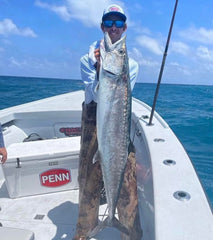 Titanium leaders rigged with circle, J, and treble hooks for toothfish and billfish