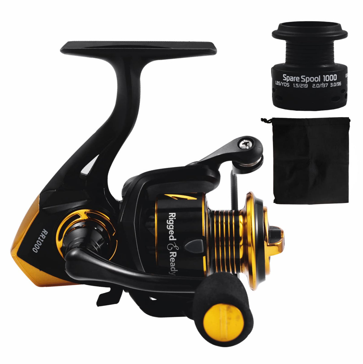 Front view of RR 6000 Big Fish Spin Reel
