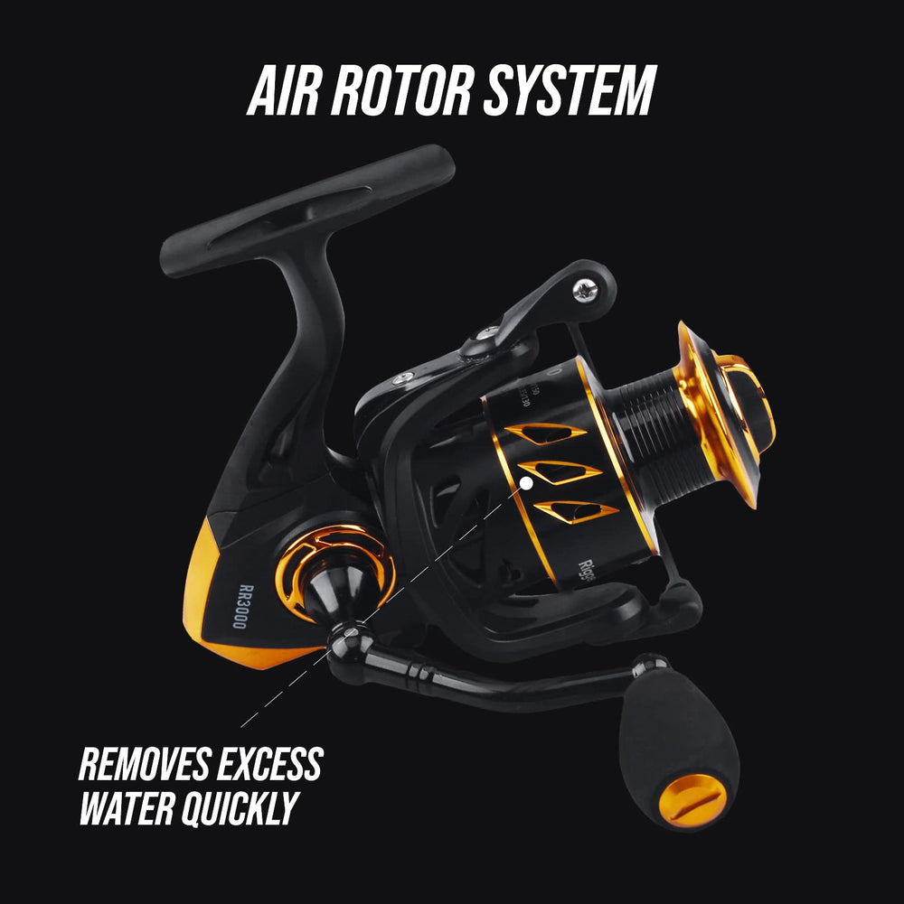 Salt-protected RR 6000 reel ready for saltwater use