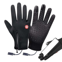 Rrlihjgu heated glove liner closeup shows warm fingers for winter outdoors.