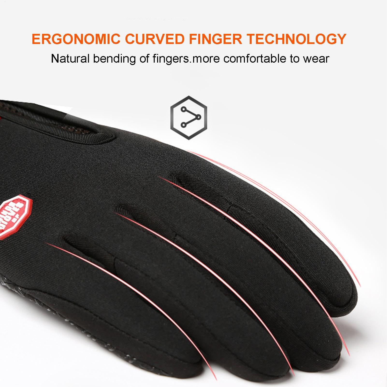 Rrlihjgu non-slip palm and fingertips improve grip on icy surfaces.