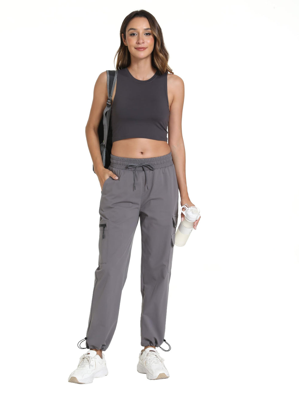 Rrosseyz women's hiking pants cuffs with cord lock adjustable length to seal out bugs.