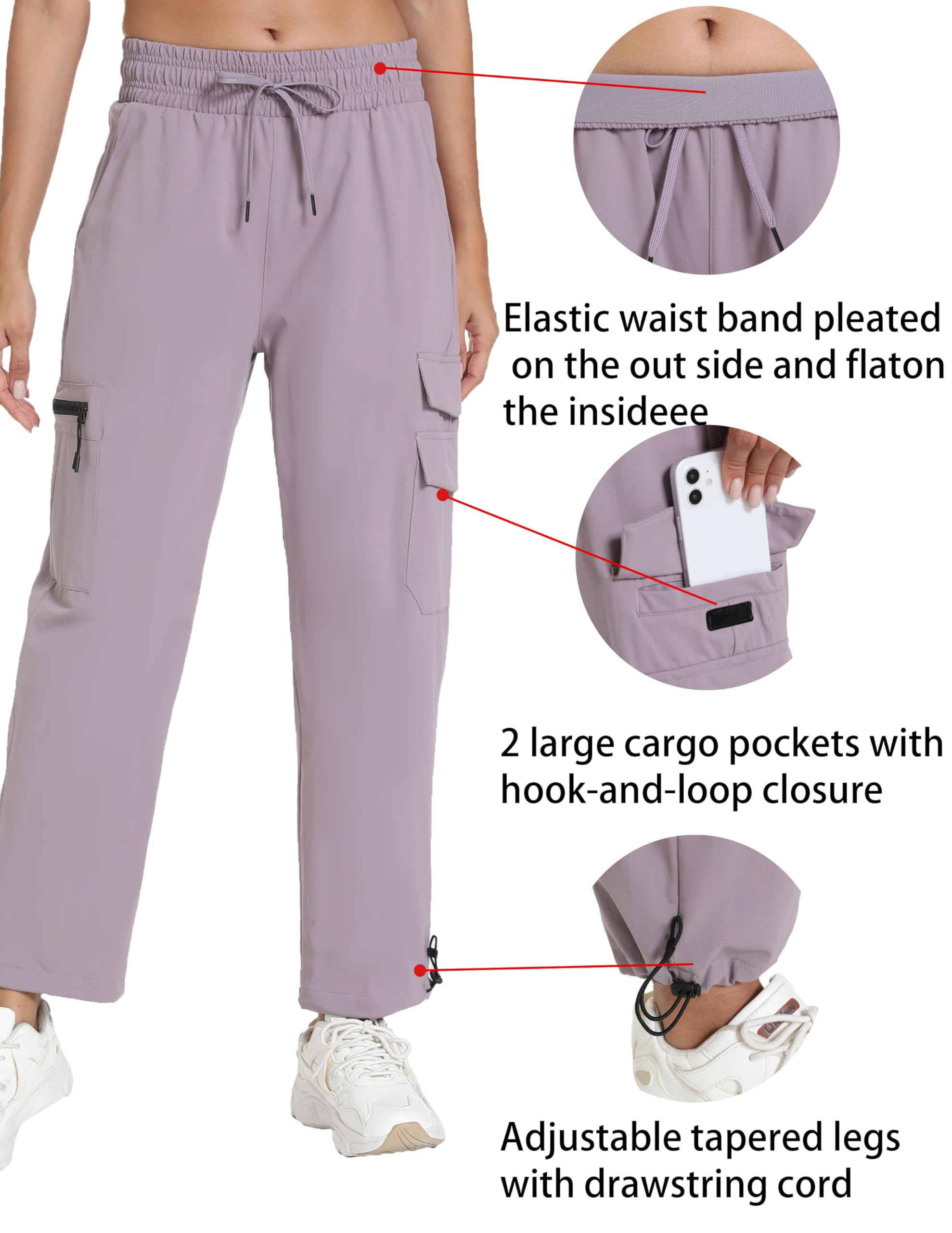 Rrosseyz quick-dry fabric helps stay cool during long hikes