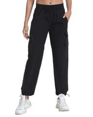 Rrosseyz women's hiking pants sun protection image shows built-in UV shielding.