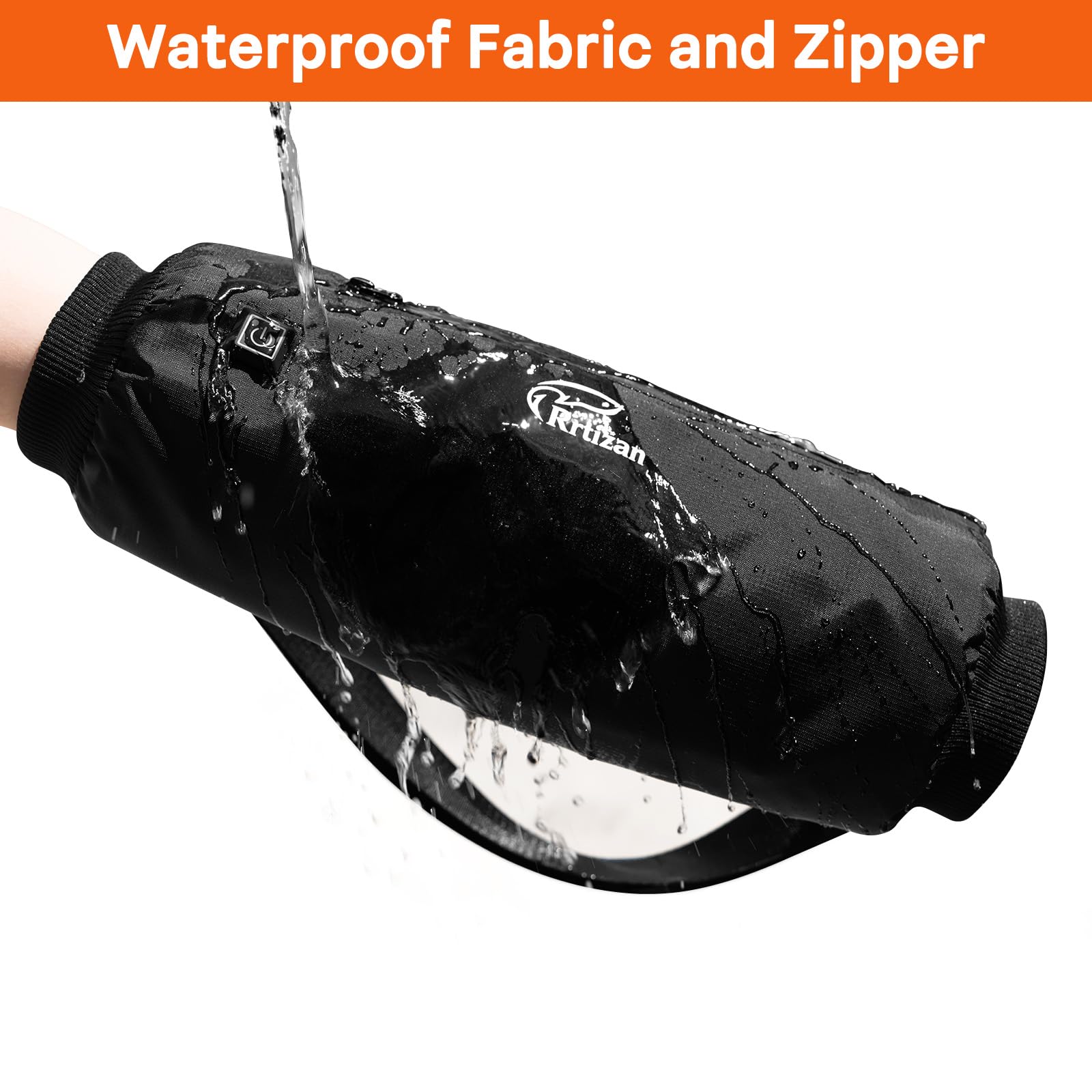 Rrtizan heated hand warmer pouch soft flannel lining for cozy warmth against skin.
