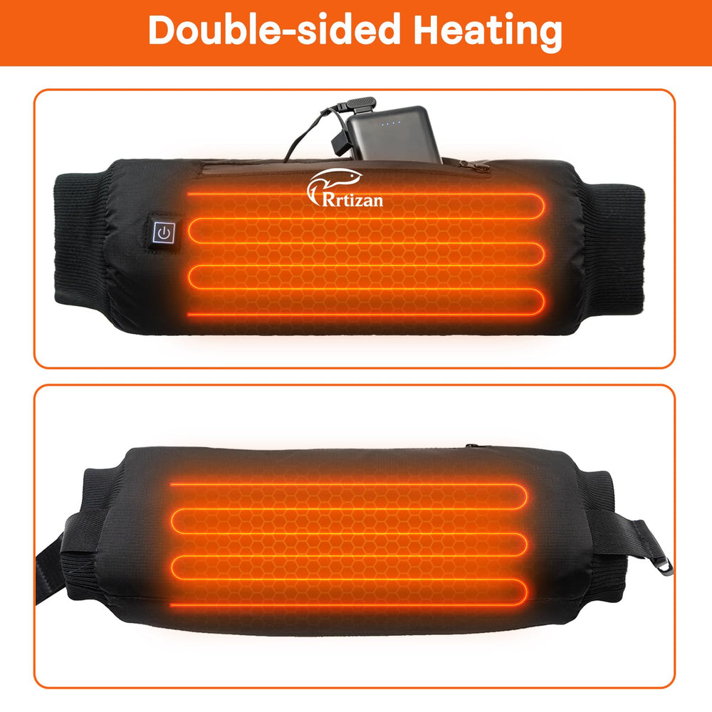 Rrtizan heated hand warmer pouch waterproof zipper protecting contents from moisture.