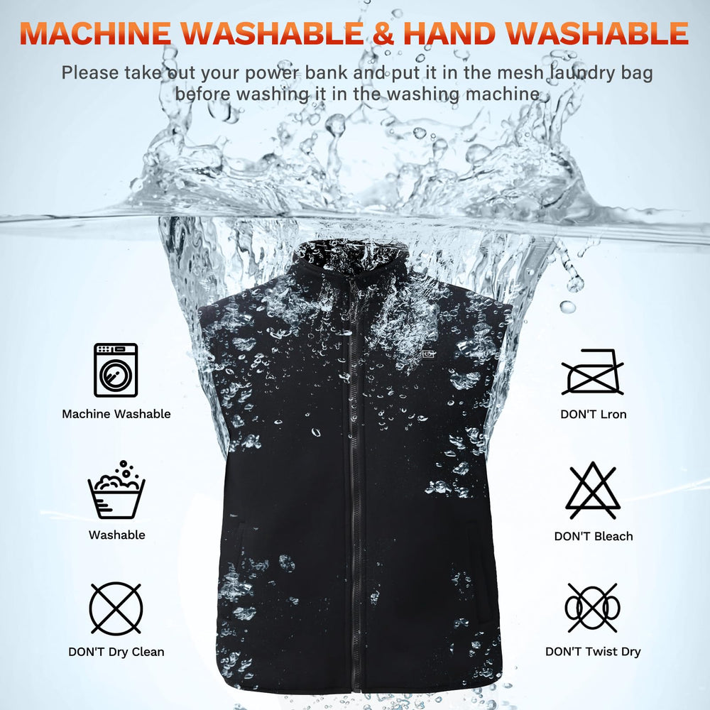 Rrtizan heated vest machine-washable feature simplifies care after rugged wear