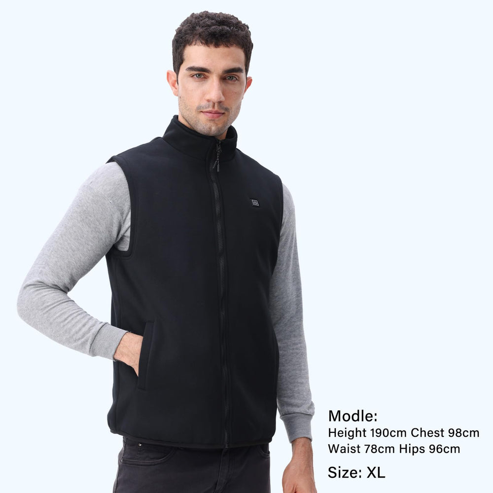 Rrtizan heated vest wind-collar design reduces drafts during outdoor activity