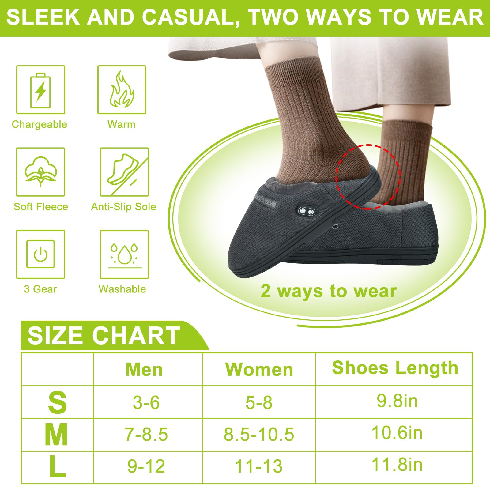 RTDEP Foot Warmer warms feet for winter walks indoors and outdoors