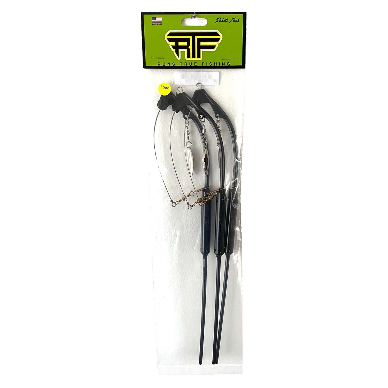 Runs True Dakota Flash Bouncer 1.5oz in rugged plastic for durable bottom rigs.