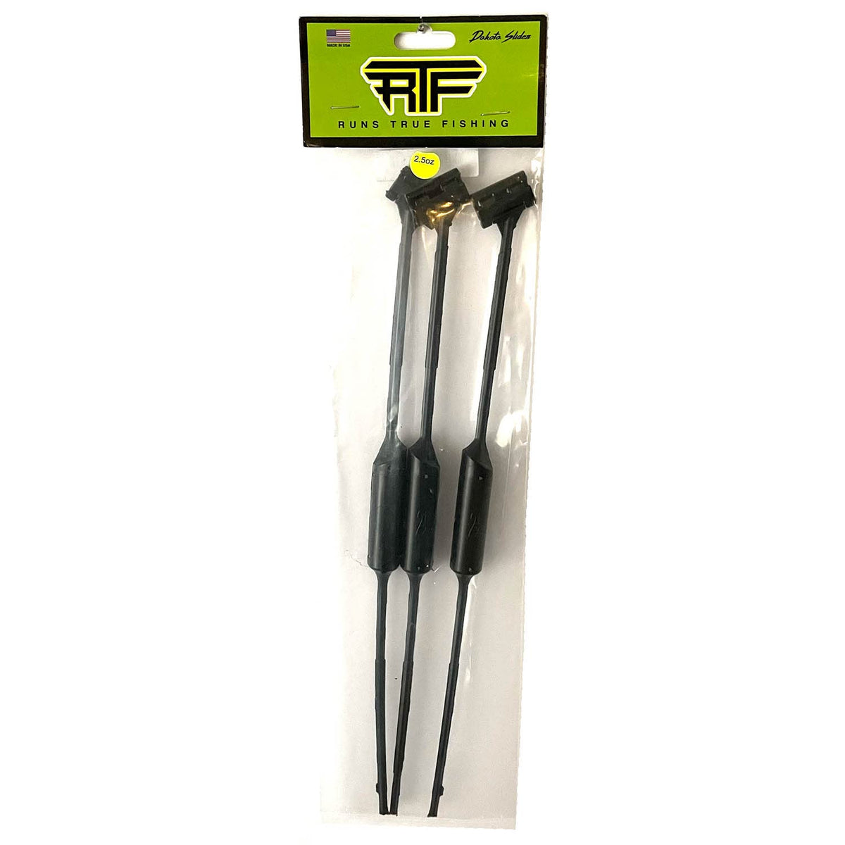 Runs True Fishing RTF Dakota Slider Bouncer clipped on line for snag deflection.