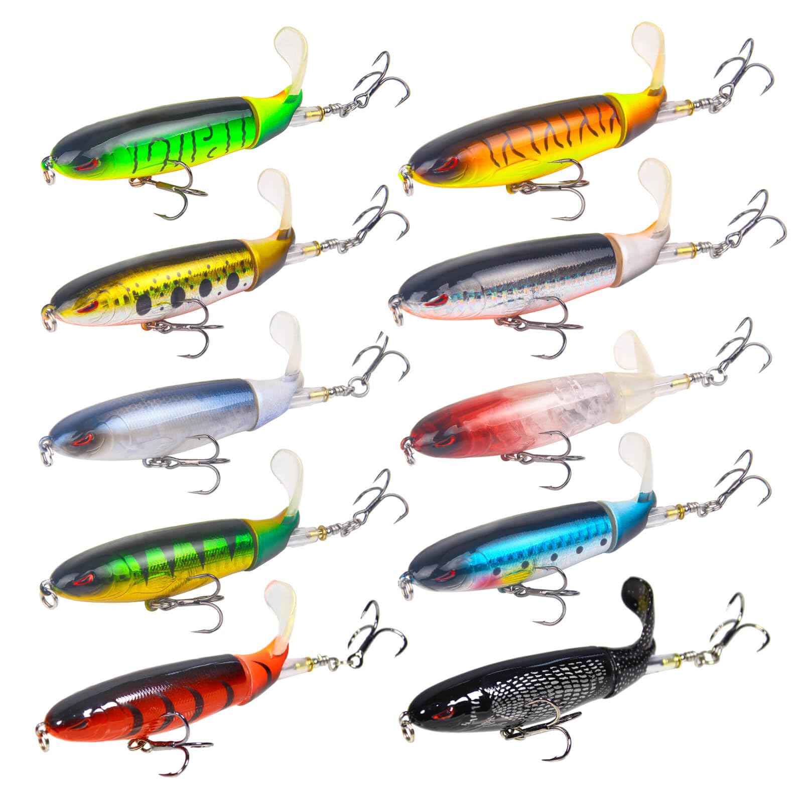 RTGSE Whopper topwater lure front view showing floating action for bass