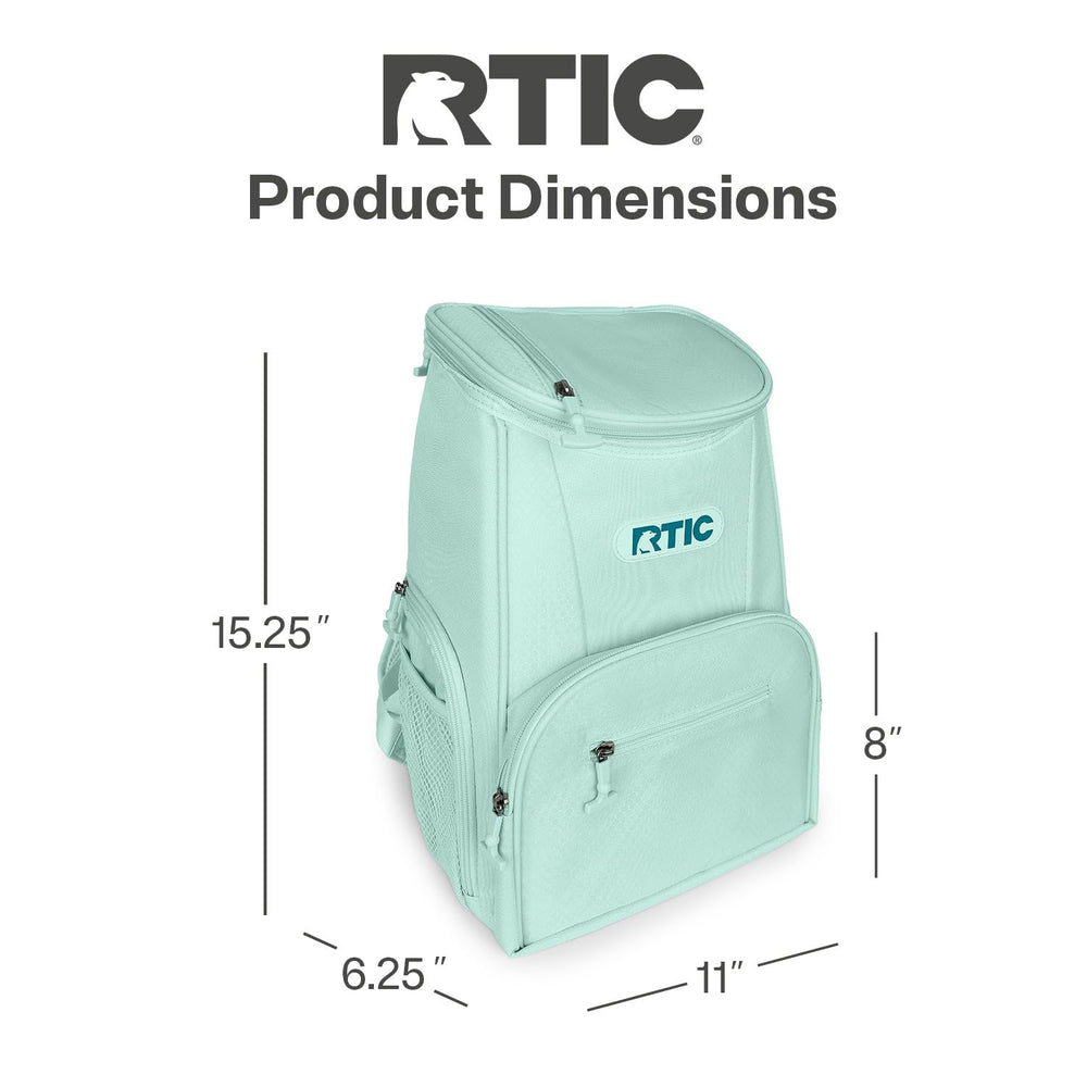 RTIC 15 Can Backpack Cooler on beach, picnic, and hike scenarios