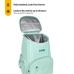 RTIC 15 Can Backpack Cooler dimensions show 11 by 8 by 15.25 inches