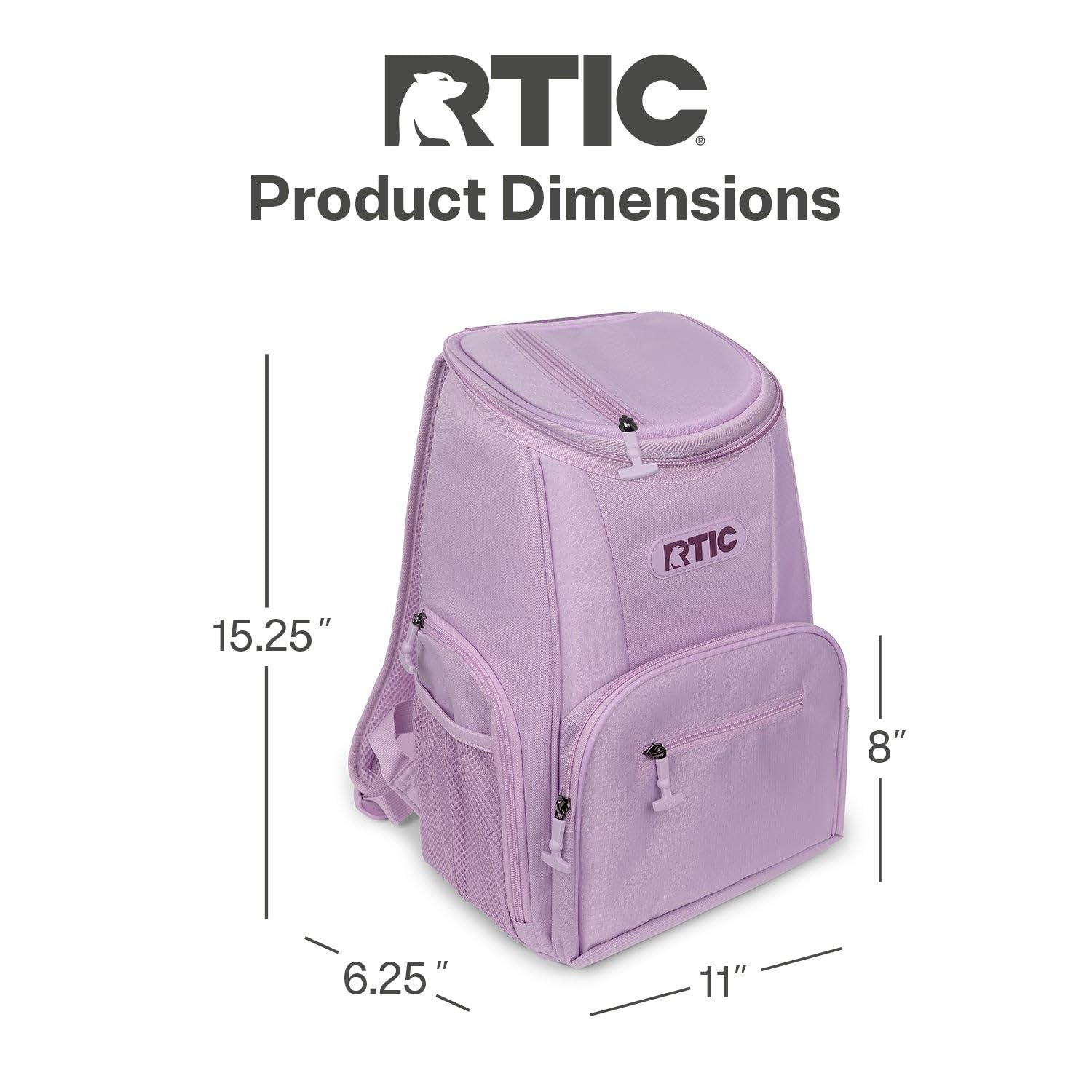 RTIC 15-can Backpack Cooler durable polyester exterior and insulation