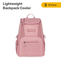 RTIC 15 Can Backpack Cooler side pockets hold water bottles for quick access